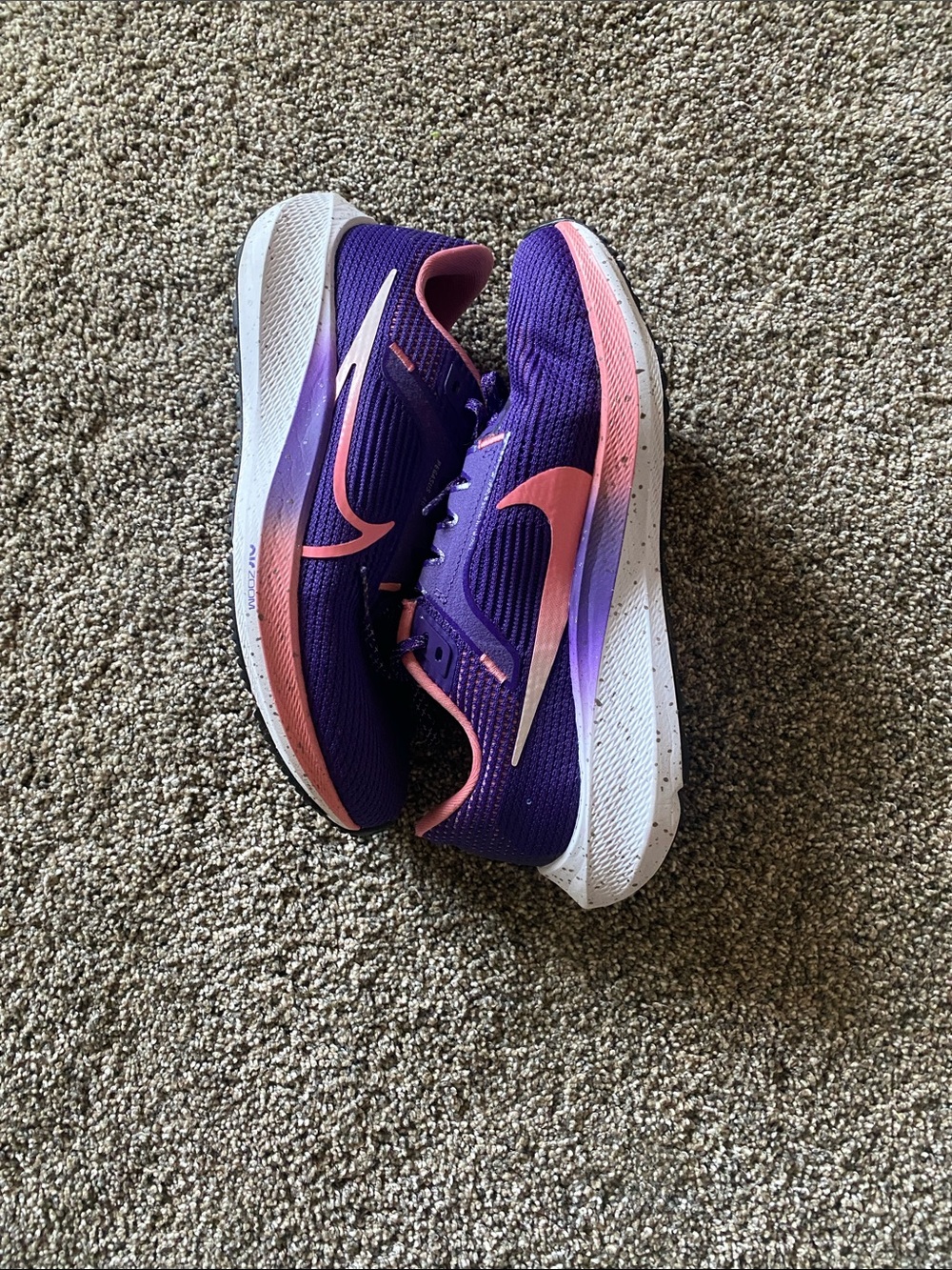 Nike Women's Purple and Pink Running Shoes